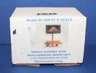 85-506-01 Miniatronics Scale Mobile Highway Sign Road Narrows Merge Left Nib