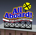 88-1851 Miller Engineering All Aboard Customized Billboard Animated Sign Lights Flashes