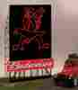 88-2301 Budweiser Eagle Animated Lighted Sign Miller Engineering Beer Neon Billboard By Eng Ho O Scale
