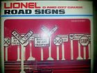 6-6218 9-6218 Lionel Railroad Signs Set