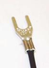 932b-24 Gargraves Pigtail Awg Black With Forked Connector