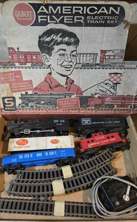 20763 A.c. Gilbert Vintage Co. American Flyer S No. Train Set 1963 Original Rare