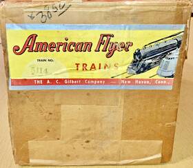 5114 A.c. Gilbert American Flyer No. Set Box Only