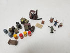 A2744-a2739 Woodland Scenics Scale Workers Forklift And Assorted Crates No