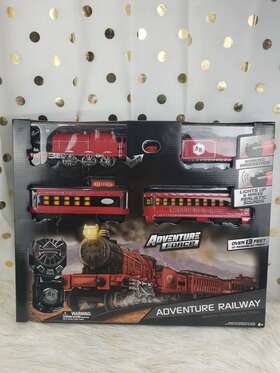 9603-01-ws Adventure Force Remote Control Railway 31-piece Train Set