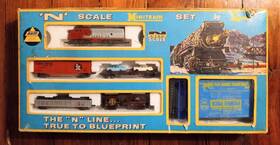 4806e Ahm Lima N Scale Santa Fe Freight Set Boxed 60s 70s Complete Nice Untested