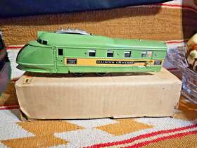 1322rt American Flyer Rare Ft35 Og. Illinois Central Green Diamond Engine W Box