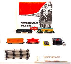 20410 American Flyer Vintage S 1958 Flying Freighter Train Set Ln/box
