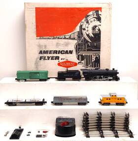 20615 American Flyer Vintage S Inch The Thunderbolt Steam Freight Set Ex/box