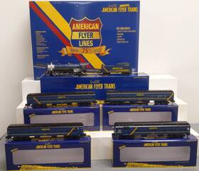 2117020 American Flyer S/o Af 75th Anniversary S Gauge Steam Passenger Train Set