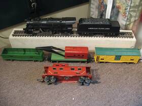 4622-4 American Flyer O Gauge 43224 Steam Locomotive And Tender 4-car Freight Set 4622-4 American Flyer O Gauge 43224 Steam Locomotive And Tender 4-car Freight Set