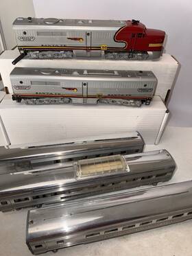 5108w American Flyer 1950s Santa Fe Set 360 And 364 663/660/662 Cars Boxes