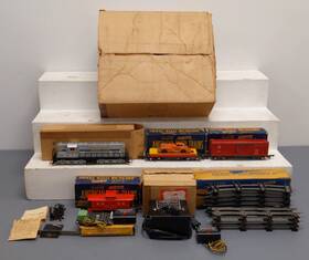 5112t American Flyer Vintage S Af Diesel Switcher Freight Set Ex/box