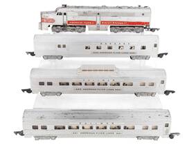 5205w American Flyer Vintage S Silver Streak Passenger Car Set