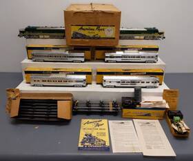 5364w American Flyer Vintage S Gauge Inch Rocket Diesel Passenger Set/box