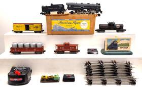 5525tbw American Flyer Vintage S Inch The New Meteor Steam Freight Train Set/box