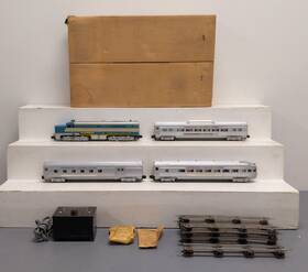 K5334t American Flyer Vintage S Silver Comet Passenger Set 466 960 962 963/box