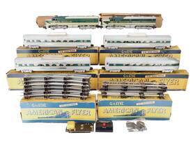 K5364w American Flyer Vintage S Silver Rocket Diesel Passenger Set Ex/box