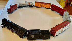 K5437t American Flyer Inch The Meteor Set 293 Nh 4-6-2 Pacific 6 Freight Cars