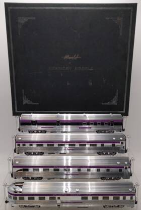 American Models Bdbs14 S Scale Atlantic Coast Line Passenger Car Set 4 Ex/box