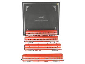 American Models Emd-e8 S Scale Mkt Texas Special Budd Passenger Cars Ln/box