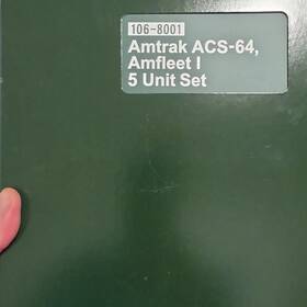Amtrak 106-8001 Acs-64 Amfleet I N Scale 5 Unit Set Analog Dc