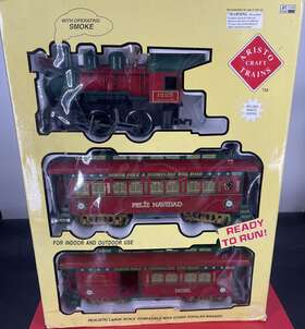 Art-28125rc Aristocraft Christmas 0-4-o G Gauge Steam Freight Starter Train