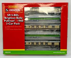 Hn3502 Arnold N Scale Sr 5-bel Inch Brighton Belle Pullman 3 Car Set Original Box