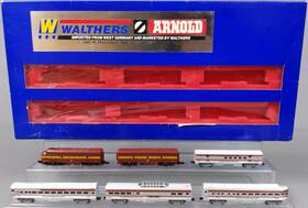 125-504 Arnold Rapido N Scale Prr Diesel Passenger Set Ln/box
