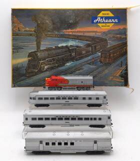 6225 Athearn Ho Santa Fe F7a Hi-f Three Car Passenger Train Set #47 Ex/box