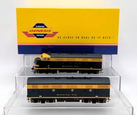 G22025 Athearn Ho Santa Fe F-7 Ab Diesel Engine Set #260-l/260-b Ln/box