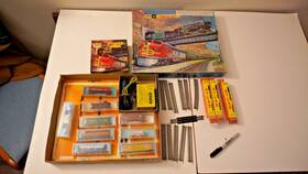 4043-564 Atlas Vintage Boxed Minitrix N Scale Train Set Great Northn Diesel 8 Cars 12tk