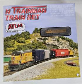 2115 Atlas 843375040802 N Trainman Train Set Mixed Freight #2115 Nos Burlington Northern