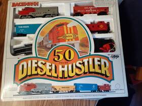 00021 Bachmann Diesel Hustler Ho Scale Electric Train Set With Power Pack #00021
