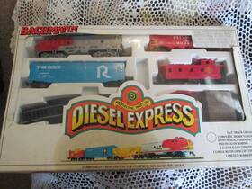 00091 Bachmann Ho Diesel Express Model Train Set Original Box #00091 Free Shipping