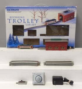 00402 Bachmann Christmas Reversing Trolley Ho Gauge Electric Train Car Set/box