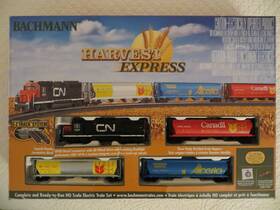 00735 Bachmann Harvest Express Train Set Ready To Run Electric Ho Scale Track Rare