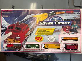 Bachmann 022899006024 Vtg Silver Comet Santa Fe Ho Electric 5 Cars Ez Track Train Set 00602