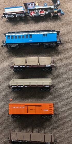 Bachmann 022899007083 Civil War Union Train Set Of 6 Ho Scale Electric Train-lot 11