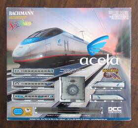 Bachmann 022899241302 Spectrum Amtrak Acela Express Passenger Train Set Ho Railroad 24130