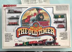 Bachmann 022899244044 N Scale The Old Timer Electric Train Set Locomotive And 5 Cars 4404 With Box