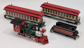 On30 Bachmann 022899250182 Locomotive Coal Car And Passanger From Set Northern Lights 25018