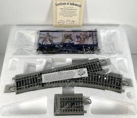 14-09137-011 Bachmann Hawthorne Village Silver Moon Express Pack Of Friends Boxcar With Coa