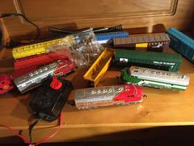 24300 Bachmann Vintage N Scale Santa Fe 307 Train Set And Lot For Parts Untested