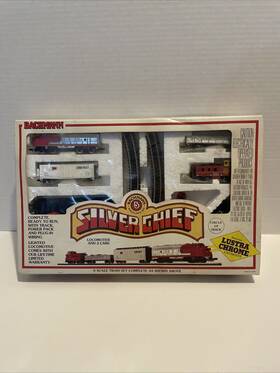 24310 Bachmann Vintage Silver Chief - N Scale Train Set With Box Model #24310 Read