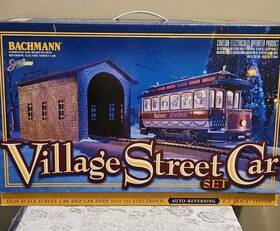 25011 Bachmann Spectrum Christmas Village Street Car Set On30 Scale No.25011 E-z Track