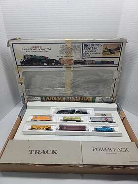 50-4410 Bachmann Consolidation N Scale Set Great Northern 1257 2-8-0 Runs