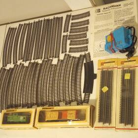 65511 Bachmann Vintage Rare Ho Santa Fe Train Set New In Box And Used Has Everything