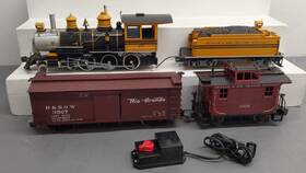 Bachmann 90057 Durange And Sillverton G Gauge Steam Starter Train Set Ln