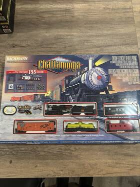 Train-is123 Bachmann Chattanooga Ho Scale Starter Set 155 Pc Locomotive Freight Track Smoke
